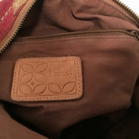 Fossil Multi-color suede hobo bag - Picture 5 of 6